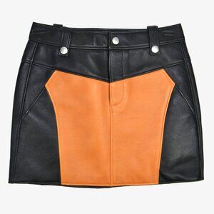 COACH Leather Miniskirt, 4